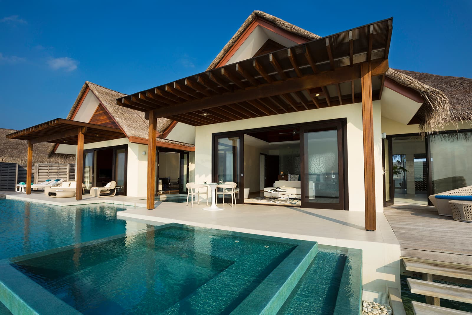 One Bedroom Water Pool Pavilion